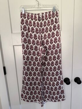 J. Crew Astrid Wide Leg Luster Crepe Pants Size 8